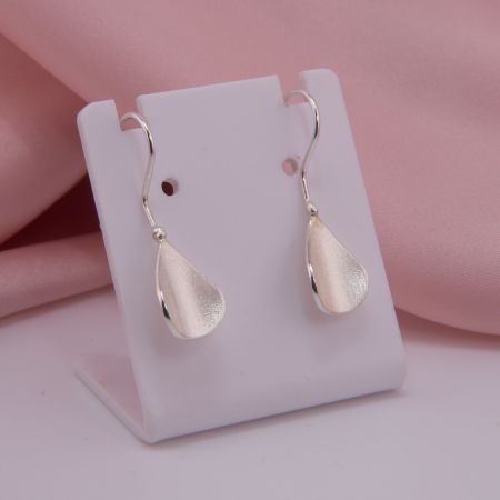 Ohrringe Blütenblatt Silber